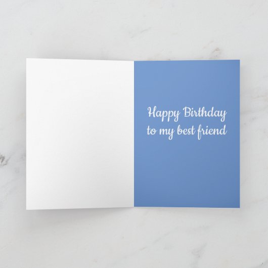 Carte Custom Text. Vintage Style Hydrangea. (Intérieur)