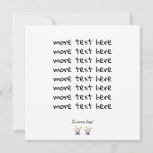 Carte Custom Twin Baby Boys Congratulations w. Names, (Dos)