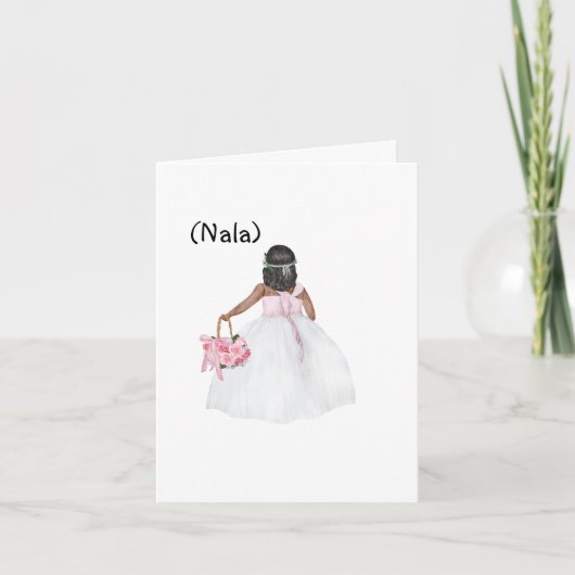 Carte Custom Will You Be My Flower Girl? Card  (Devant)