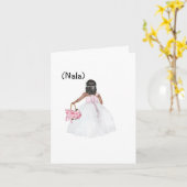 Carte Custom Will You Be My Flower Girl? Card  (Fleur jaune)