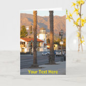 Carte Customisable Santa Barbara California (Fleur jaune)