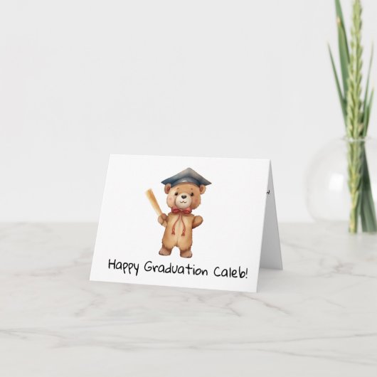 Carte Customisé Teddy Bear Maternelle (Devant)