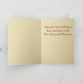 Carte customisée par vers de bible d'amour (Intérieur)