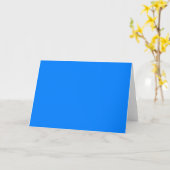 Carte Customiser la couleur solide azur (Fleur jaune)