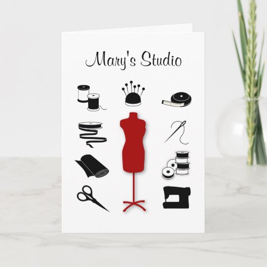 Carte Customiser la fiche de voeux texte (Devant)