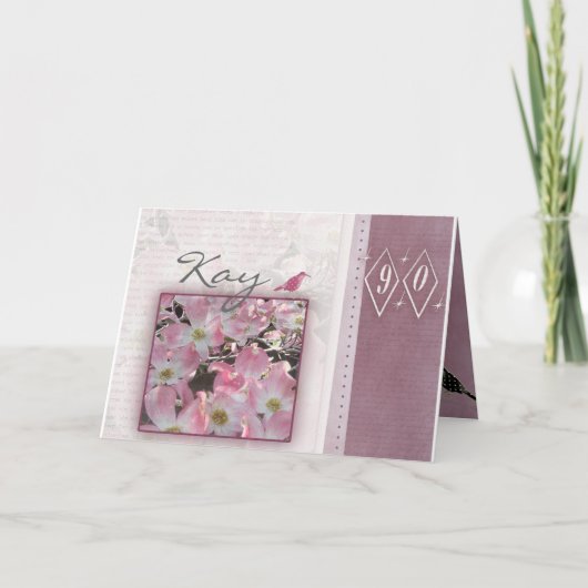 Carte Customisez votre 90e anniversaire (Devant)