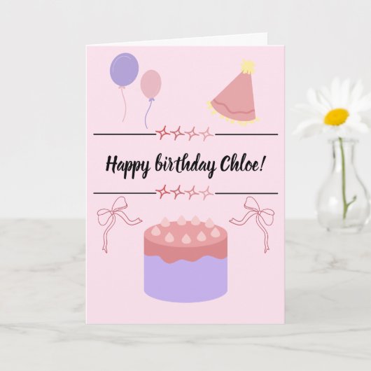 Carte Customizable birthday card  (Petite plante)