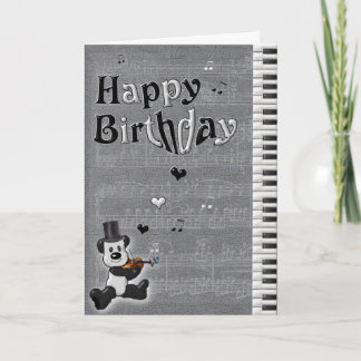 Carte Customizable Birthday Panda Card