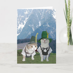 Carte Customizable Funny German Cats
