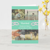 Carte Customizable Multi Photo Wedding Family Gift  (Fleur jaune)
