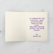 Carte Customizable Pretty Ponies and Petals Horse  (Intérieur)