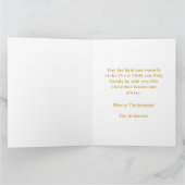 Carte Customizable Vintage Nativity Christmas (Intérieur)