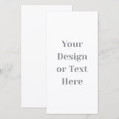 Carte Customizable Your Design or Text Here Personalized (Devant / Derrière)