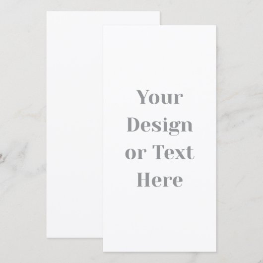 Carte Customizable Your Design or Text Here Personalized (Devant / Derrière)