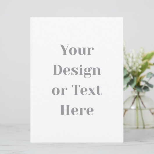 Carte Customizable Your Design or Text Here Personalized (Debout devant)