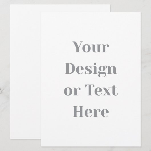 Carte Customizable Your Design or Text Here Personalized (Devant / Derrière)