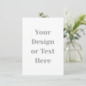 Carte Customizable Your Design or Text Here Personalized (Debout devant)