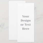 Carte Customizable Your Design or Text Here Personalized (Devant / Derrière)
