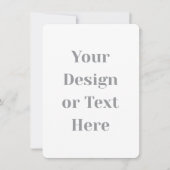 Carte Customizable Your Design or Text Here Personalized (Devant)
