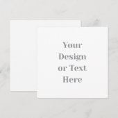 Carte Customizable Your Design or Text Here Personalized (Devant / Derrière)