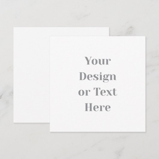 Carte Customizable Your Design or Text Here Personalized (Devant / Derrière)