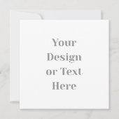 Carte Customizable Your Design or Text Here Personalized (Devant)