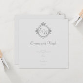 Carte Customize the names, initials and phrase Love (Devant/Arrière en situation)