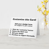 Carte Customize this card ! (Fleur jaune)