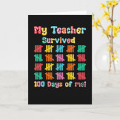 Carte Cute 100 Days Making A Difference Puzzle Inclusion (Fleur jaune)