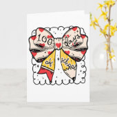 Carte Cute 100 Days Of School Bow Pencil Classroom (Fleur jaune)