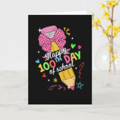 Carte Cute 100 Days Of School Pencil Bow Classroom Theme (Fleur jaune)