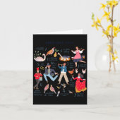 Carte Cute 12 Days Of Christmas Clic Traditional (Fleur jaune)