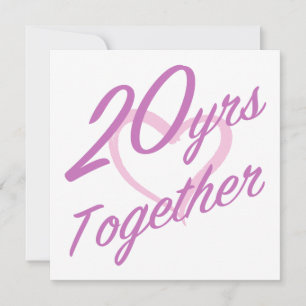 Carte Cute 20e Anniversaire