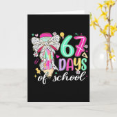 Carte Cute 67 Days Of School Pencil Bow Classroom Theme (Fleur jaune)