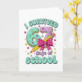 Carte Cute 67 Days Of School Pencil Bow Classroom Theme (Fleur jaune)