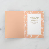 Carte Cute 80e anniversaire Female Champagne Toast (Intérieur)