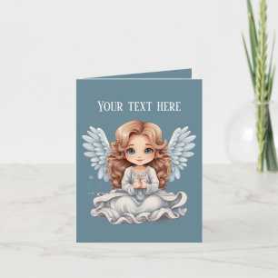 Carte Cute Angel Religieux ajouter un message