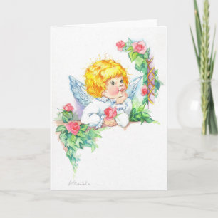 Carte Cute Angels for Baptism or Christening