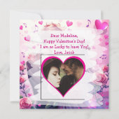 Carte Cute Anime Personnalisé Saint Valentin (Dos)