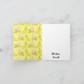 Carte Cute Anniversaire de enfant banane Kawaii (Intérieur)