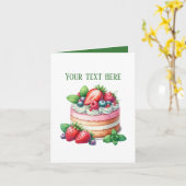 Carte Cute Bakery cake lovers customizable (Fleur jaune)