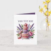 Carte Cute bakery cookies customizable (Fleur jaune)