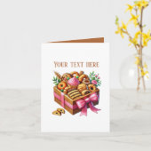 Carte Cute Bakery sweet box customizable (Fleur jaune)