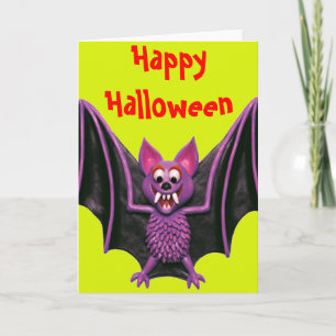 Carte Cute Bat Halloween