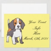 Carte Cute Beagle (Devant / Derrière)