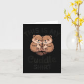 Carte Cute Beavers This Is My Cuddle  (Fleur jaune)