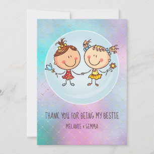 Carte Cute BFF Besties Kawaii Toxits for Girls Friends