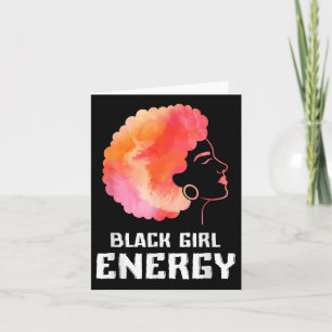 Carte Cute Black Girl Energie Black Histoire Mois Africa
