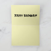 Carte Cute Black Tan PopArt Bernedoodle Coeur numérique (Intérieur)