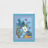 CARTE CUTE BLUEBIRD SWEETHEARTS, INSÉPARABLE VALENTINE (Devant)